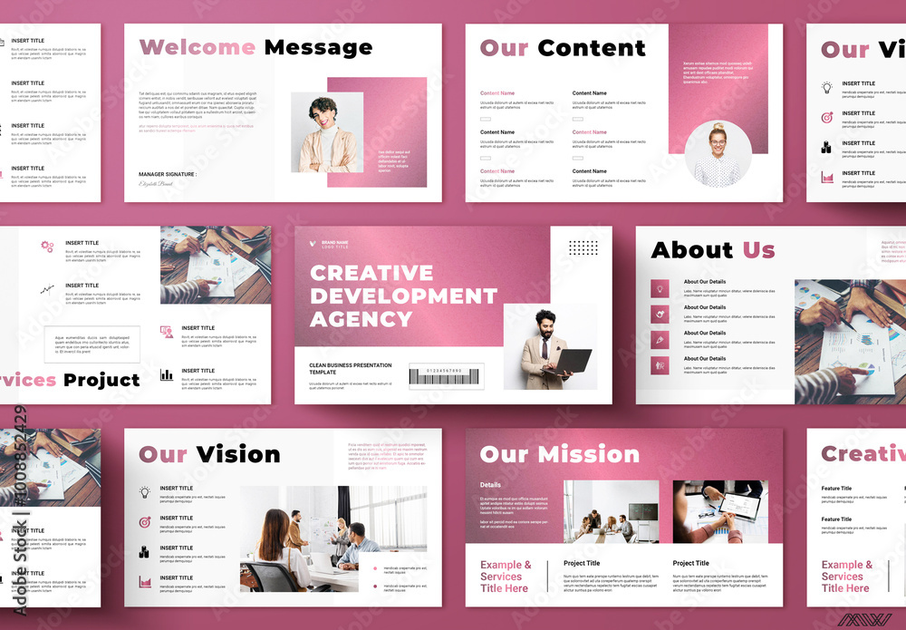 Business Presentation Template Stock Template | Adobe Stock