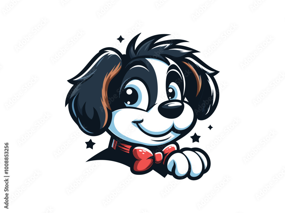 Charlie Dog logo design. Cartoon dog face. Colorful dog logo design template. Vector illustration Animal logotype concept. Charlie Dog logo design. Cartoon dog face. Colorful dog logo design template. Vector illustration Animal logotype concept.
