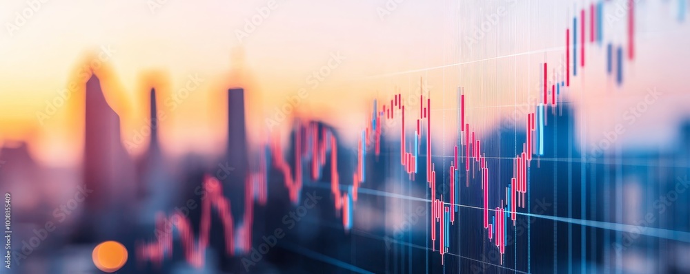 Abstract financial chart with vibrant colors, soft focus background. Abstract financial chart with vibrant colors, soft focus background.