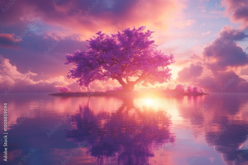 Obraz premium An anime cinematic scene blending urban and suburban landscapes with natural elements and fantasy architecture, creating an exciting adventure in a visually captivating world