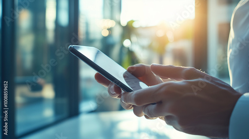 スマホを持つ手