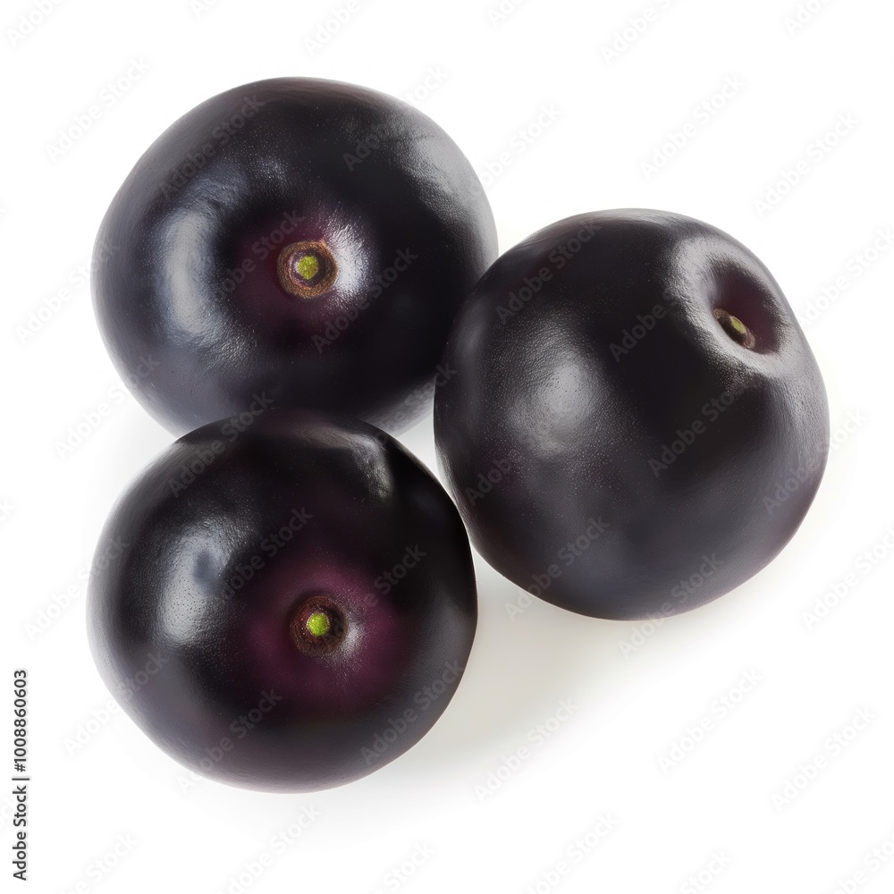 Close-up of single fresh acai berry on white background. Ripe purple fruit isolated for food, diet, nutrition photography. Acai berry is delicious, healthy ingredient rich in antioxidants, nutrients. Close-up of single fresh acai berry on white background. Ripe purple fruit isolated for food, diet, nutrition photography. Acai berry is delicious, healthy ingredient rich in antioxidants, nutrients.
