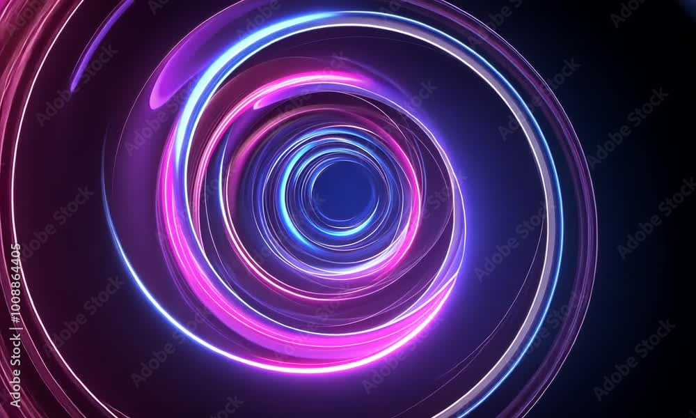 Abstract Neon Light Swirl Abstract Neon Light Swirl