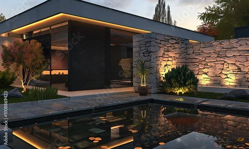 house in the night