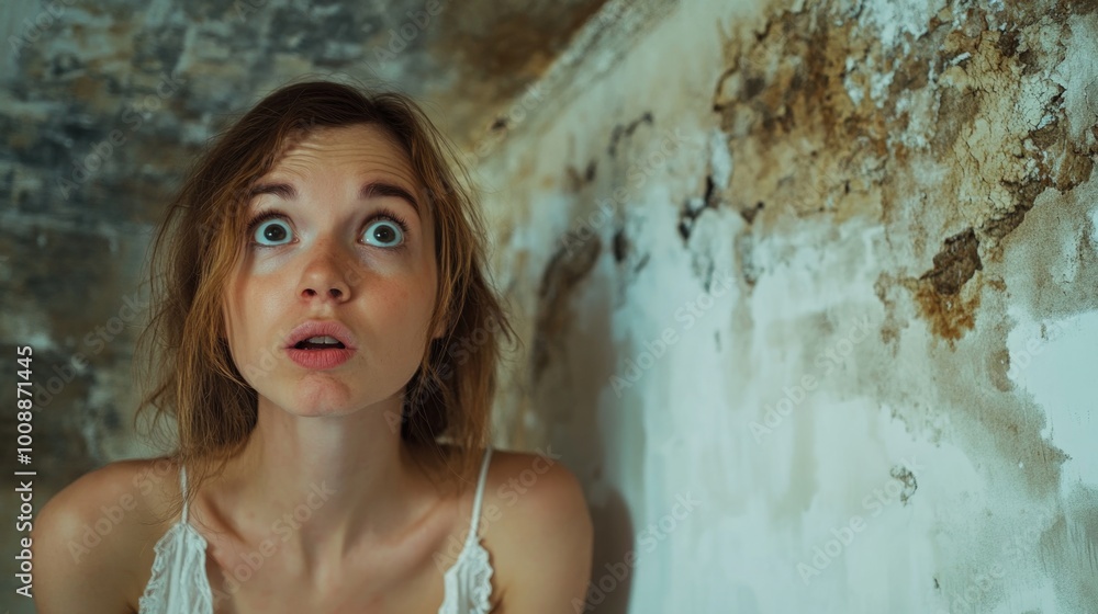 Surprise Expression on Woman's Face Surprise Expression on Woman's Face