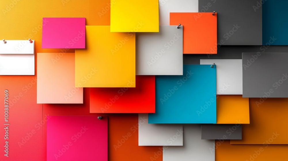 Colorful Geometric Abstract Background with Shapes and Textures Colorful Geometric Abstract Background with Shapes and Textures