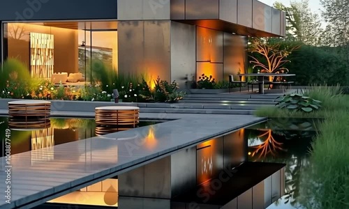  beautiful new building at night