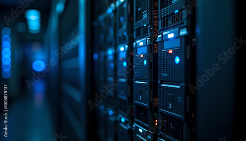 Wallpaper Mural server rack in a data center Torontodigital.ca