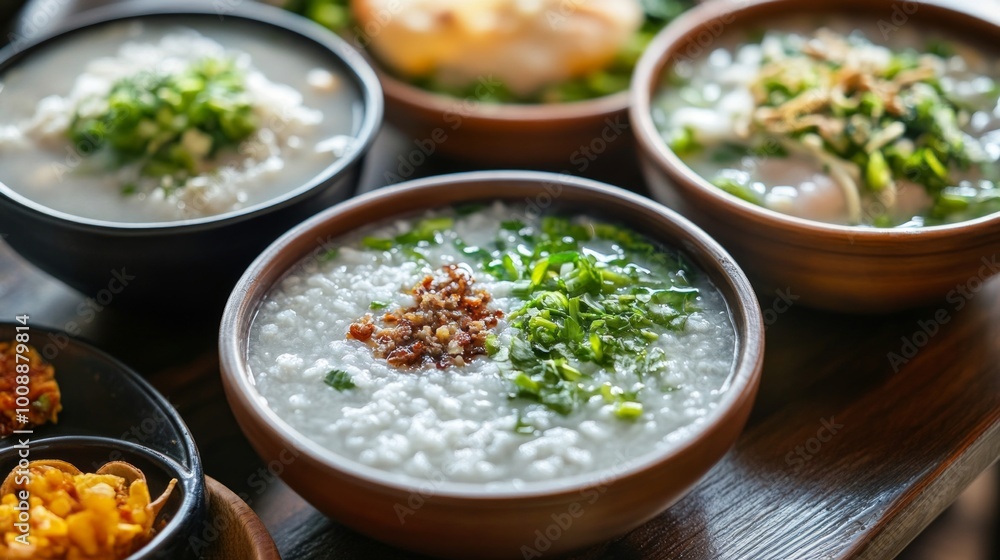Asian breakfasts often include rice, soup, and light dishes such as congee, rice porridge, or noodles. Asian breakfasts often include rice, soup, and light dishes such as congee, rice porridge, or noodles.
