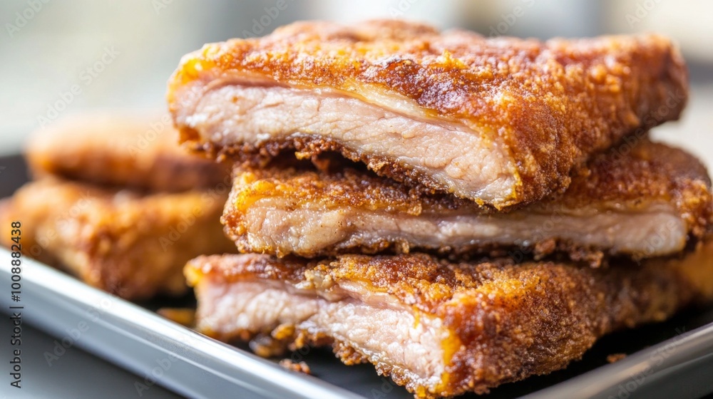 Crispy pork belly is delicious with its crunchy skin and tender meat, mildly salty and perfectly balanced, especially tasty when paired with dipping sauce. Crispy pork belly is delicious with its crunchy skin and tender meat, mildly salty and perfectly balanced, especially tasty when paired with dipping sauce.