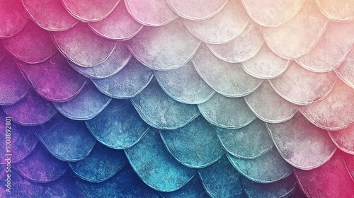 An enchanting wallpaper design featuring gradually transitioning hues of color that resemble shimmering dragon scales. The light background enhances the luminous quality of the scales,  photo