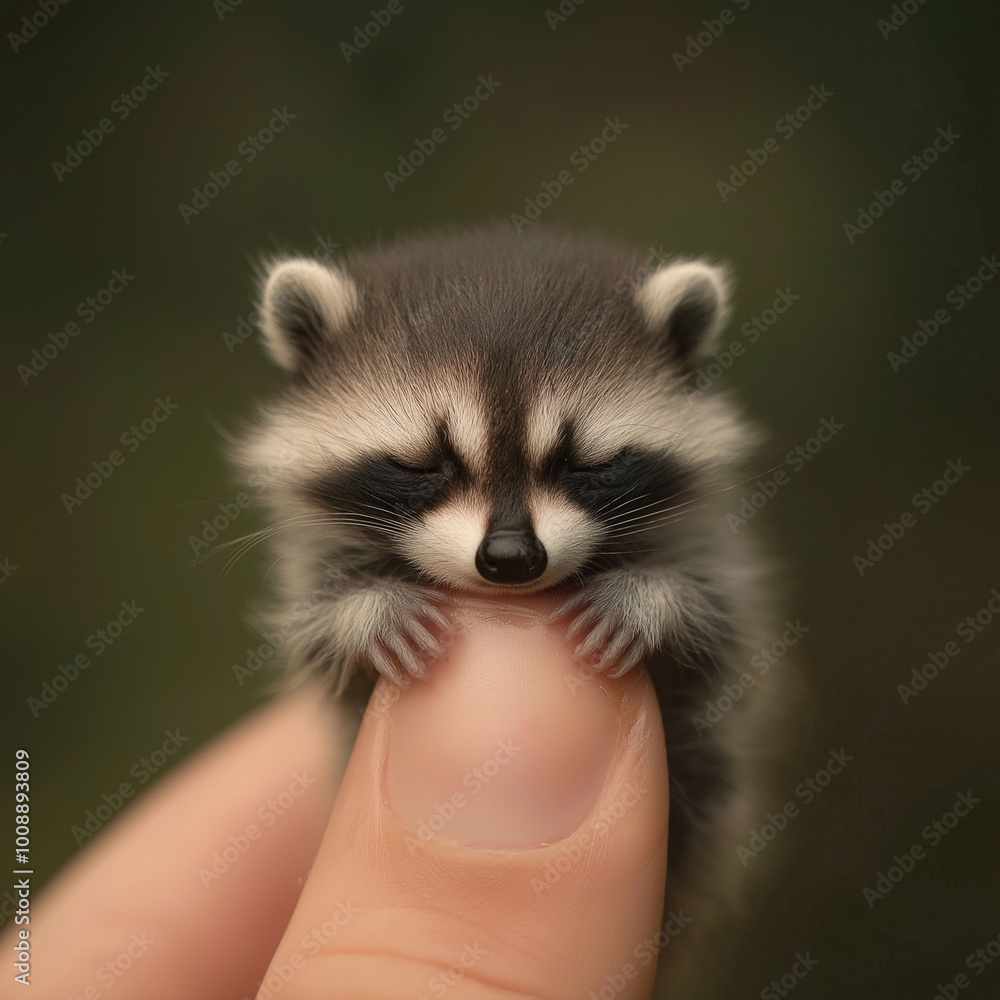 Obraz premium Sharpen the tiny animals of the cute little world.