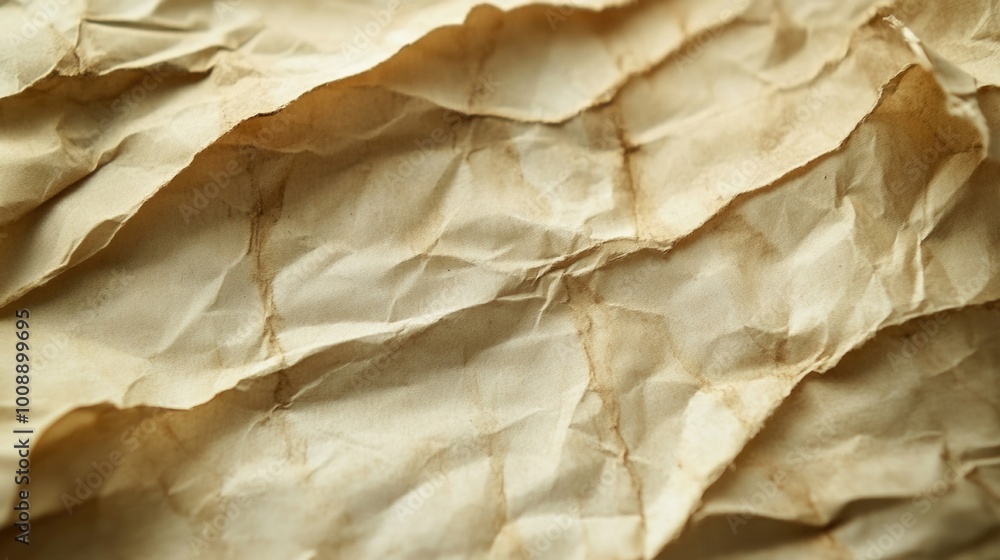 Crinkled Paper Texture Crinkled Paper Texture