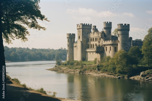 Castle architecture building day.