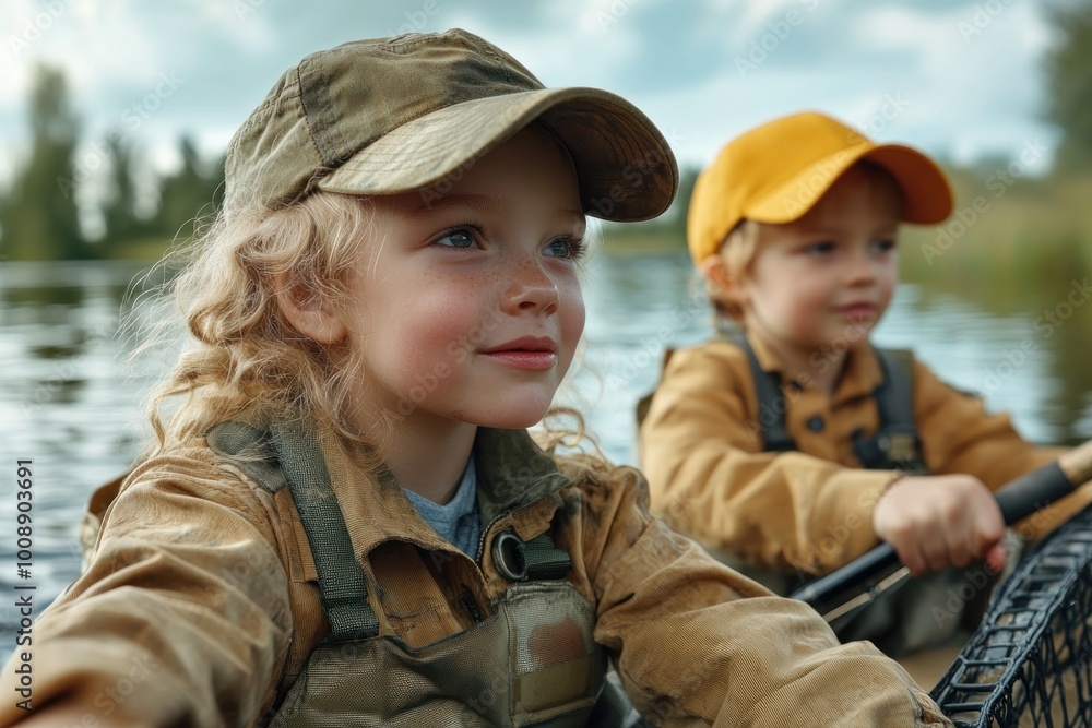 Kids Discover New Fish Species on Exciting Lakeside Fishing Adventure, Educational Fun for Children Kids Discover New Fish Species on Exciting Lakeside Fishing Adventure, Educational Fun for Children