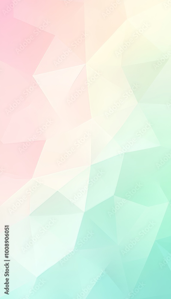 Obraz premium Abstract Pastel Geometric Background. Polygonal Mosaic With Gradient. Modern Geometric Design.