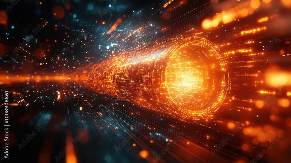 futuristic abstract background illustrating data transfer featuring flowing lines and digital elements to evoke a sense of advanced technology and cyberspace exploration futuristic abstract background illustrating data transfer featuring flowing lines and digital elements to evoke a sense of advanced technology and cyberspace exploration