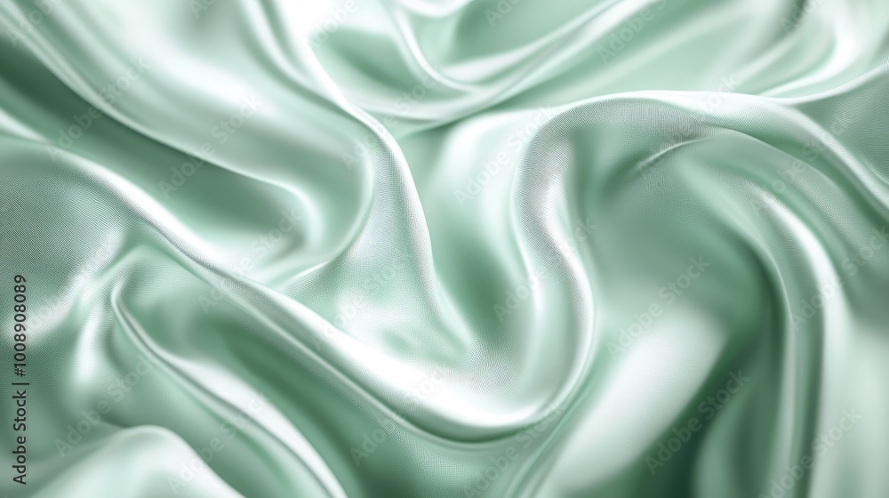 Fototapeta premium Elegant mint green background with a soft sheen, perfect for stylish and modern visuals