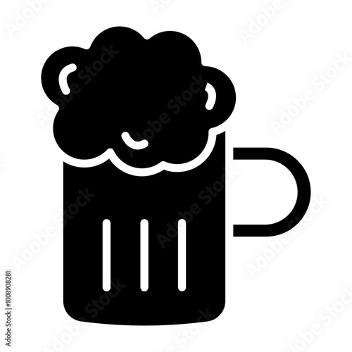Beer Glyph Icon Design