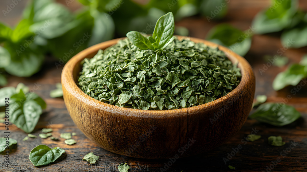 Dried Oregano on a Wooden Table, Top View
Dried Oregano on a Wooden Table, Top View