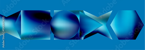 Fluid color geometric shapes abstract background. Vector Illustration For Wallpaper, Banner, Background, Card, Book Illustration, landing page