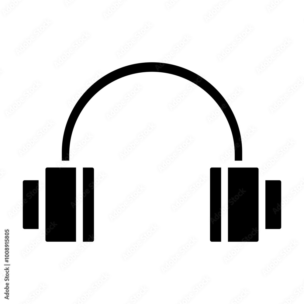 Headphone Glyph Icon Design Headphone Glyph Icon Design