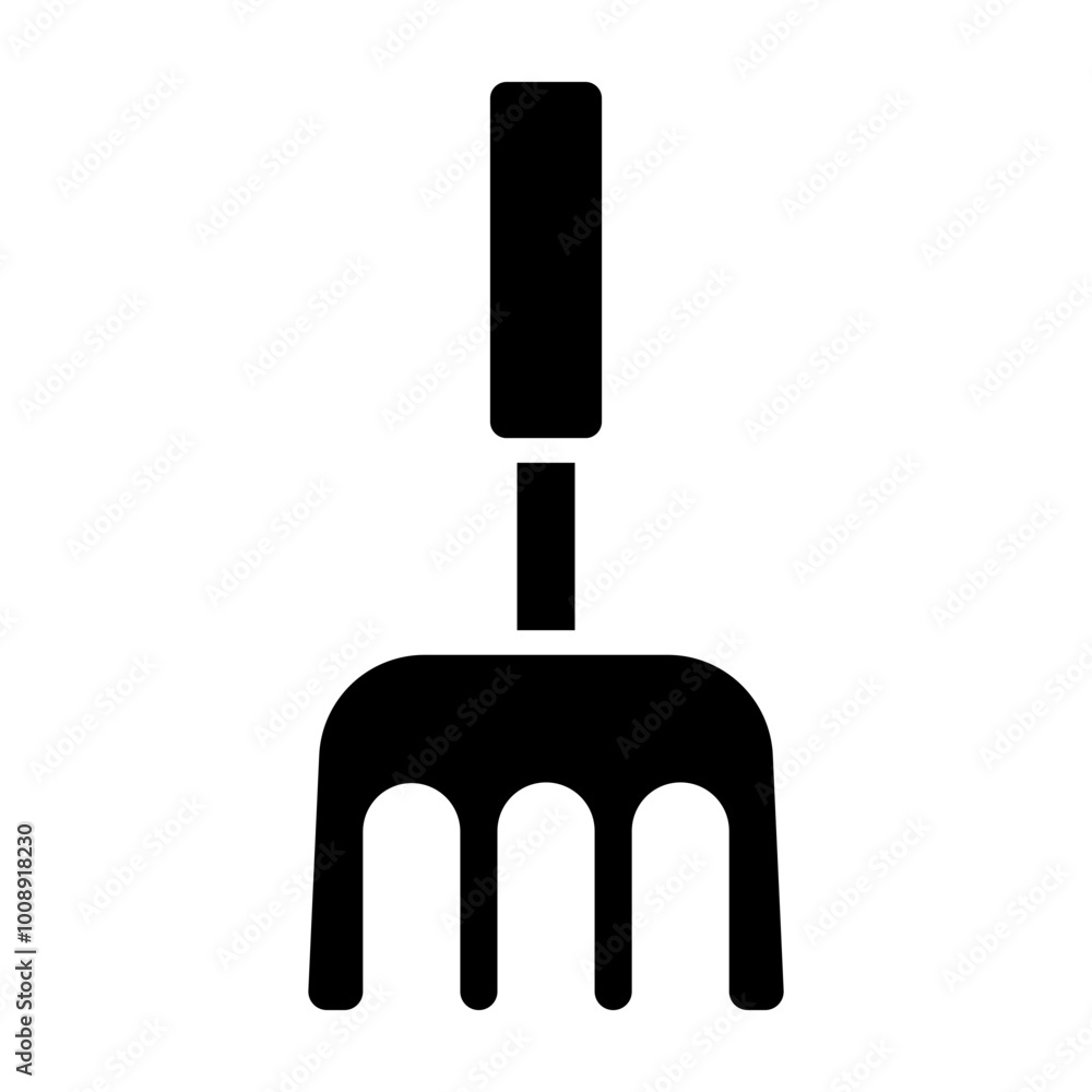 Cultivator Glyph Icon Design Cultivator Glyph Icon Design