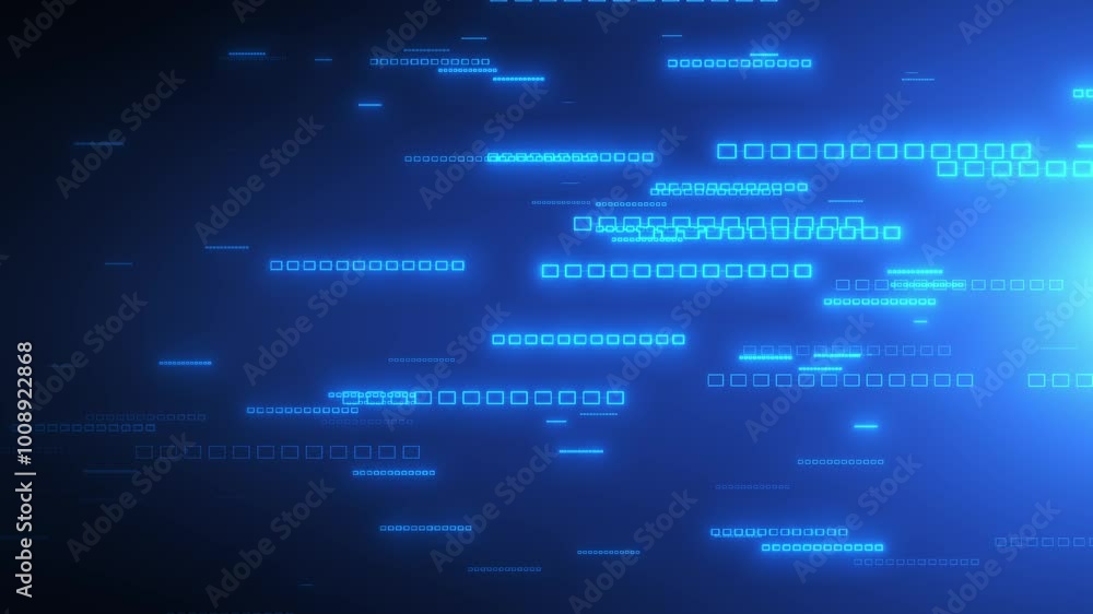 Digital background with particles and geometric shapes, data analysis technologies, network connection, big data, Computer Technology Concept. Seamless loop Digital background with particles and geometric shapes, data analysis technologies, network connection, big data, Computer Technology Concept. Seamless loop