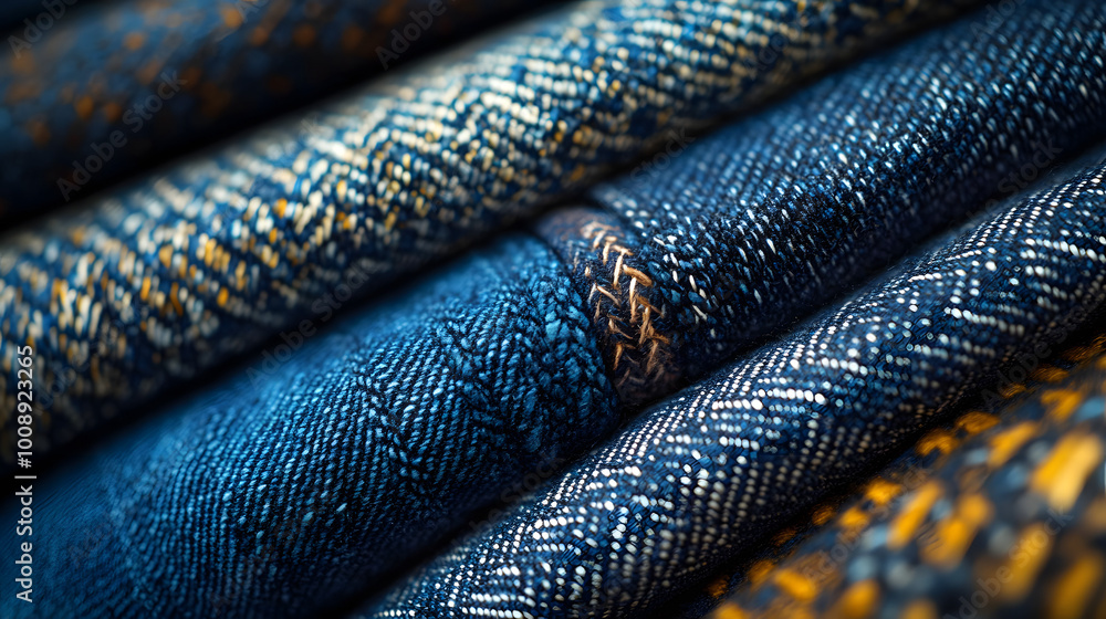 Close-Up of Blue Jeans in Various Washes
Close-Up of Blue Jeans in Various Washes