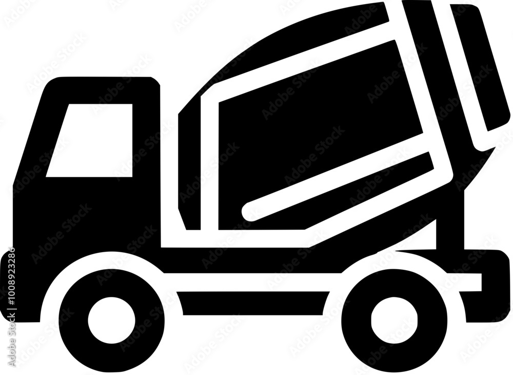 concrete mixer truck Generative AI concrete mixer truck Generative AI