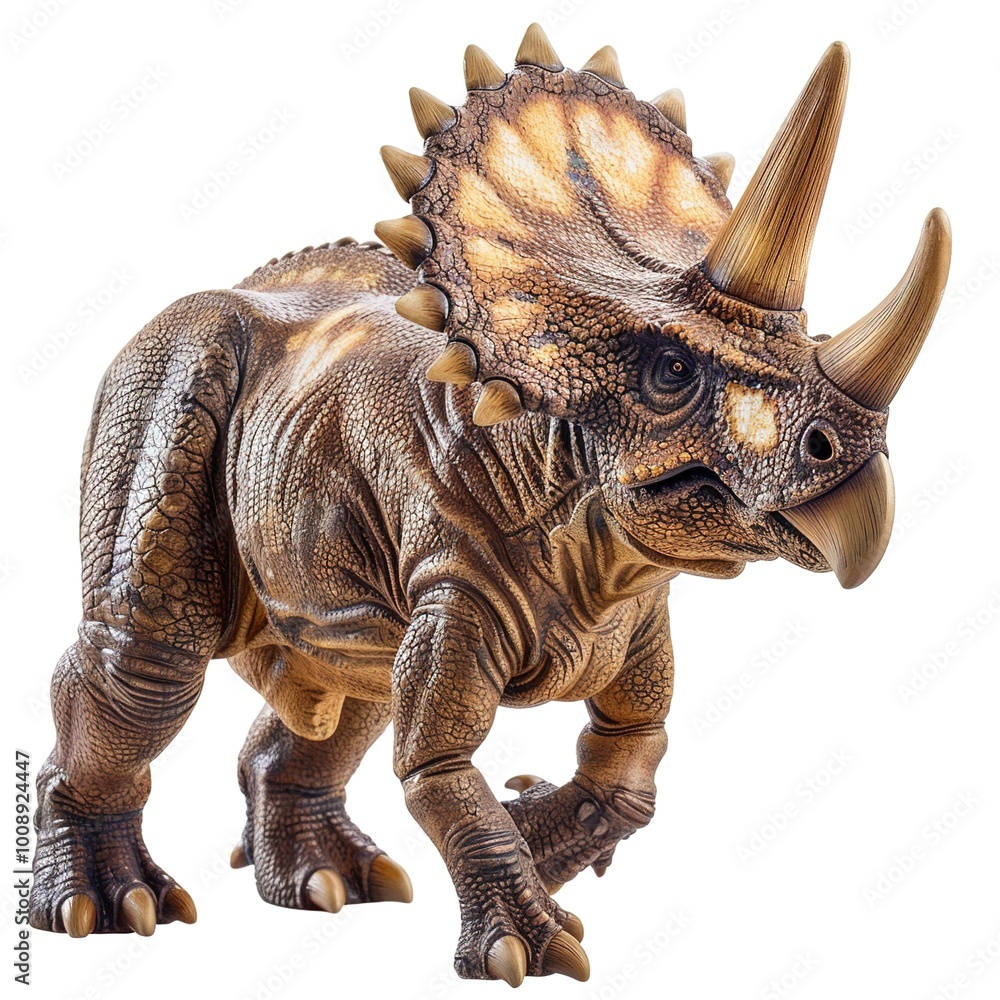 Fototapeta premium triceratops isolated on white isolated on white