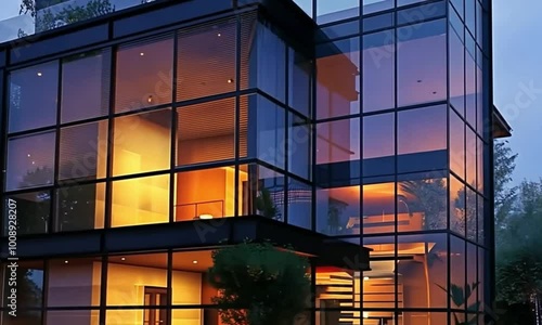  new stylish building at night