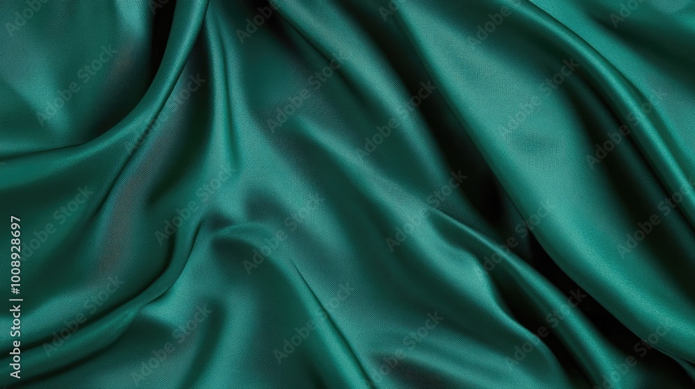 Fototapeta premium Rich jade green background with a slight sheen, adding a touch of elegance and depth