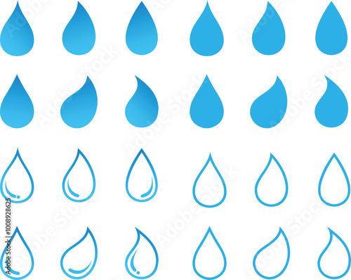 logo water template vector symbol
