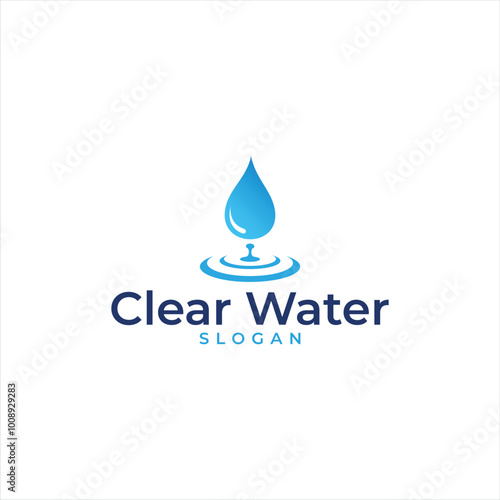 logo water template vector symbol
