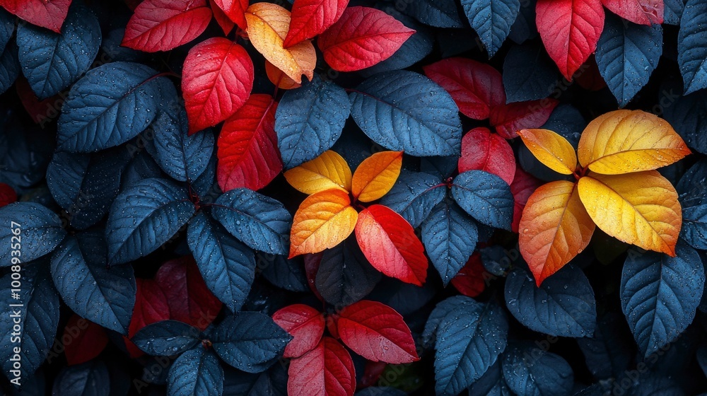 Autumn Leaves in Vibrant Colors Autumn Leaves in Vibrant Colors