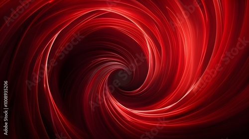 Mesmerizing Red Spiral Vortex Flowing Infinity Design Abstract Background Concept