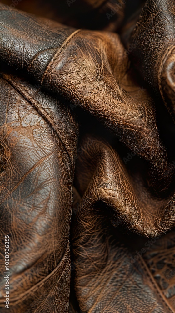 Close-up Texture of Brown Leather Close-up Texture of Brown Leather