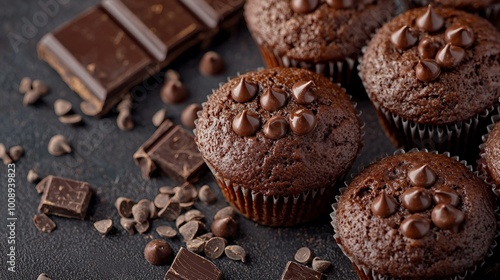 Delicious Chocolate Cupcakes with Rich Cocoa and Decadent Toppings