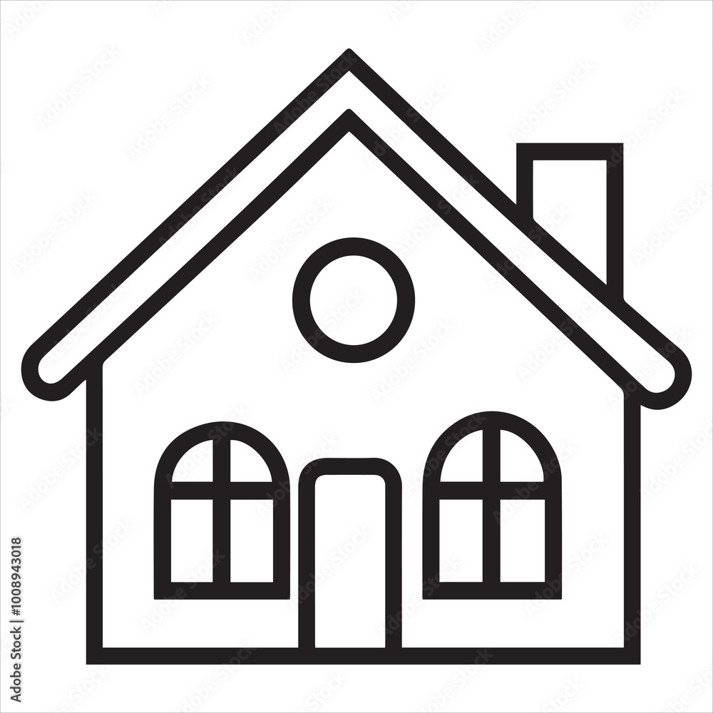 House icon isolated on white background House icon isolated on white background