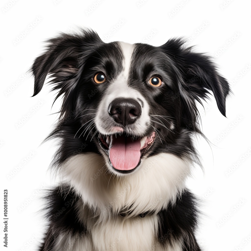Border collie dog on white background Border collie dog on white background