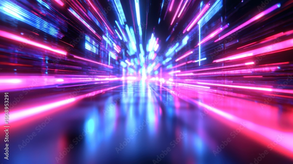 Retro Futuristic Abstract Motion Background Retro Futuristic Abstract Motion Background