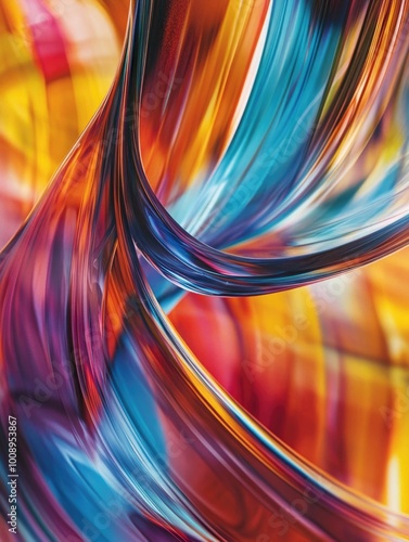 Colorful Blurred Abstract Art photo