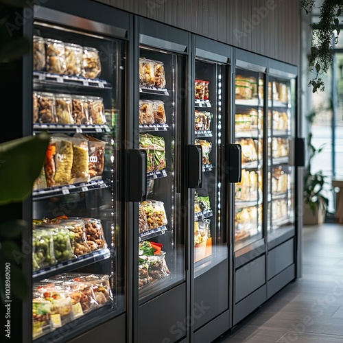 Micro market small automated unmanned vending store