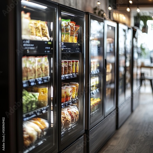 Micro market small automated unmanned vending store