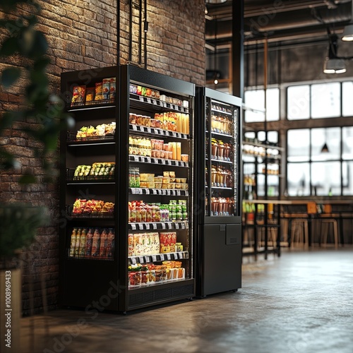 Micro market small automated unmanned vending store