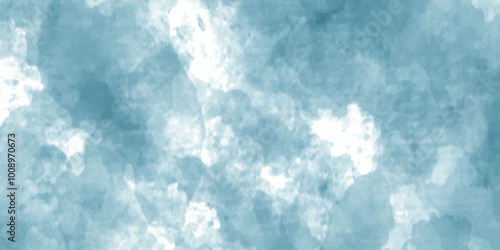 Abstract blue wall background with watercolor cloud and sky. vector illustration. Blue sky with white cloud. Blue background blue wall texture pattern background.