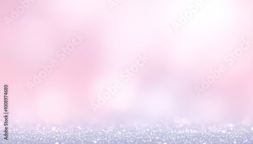 An ethereal gradient of soft pinks, lavenders, and light blues, blending seamlessly with a touch of glitter-like sparkles in the foreground for a dreamy atmosphere.
