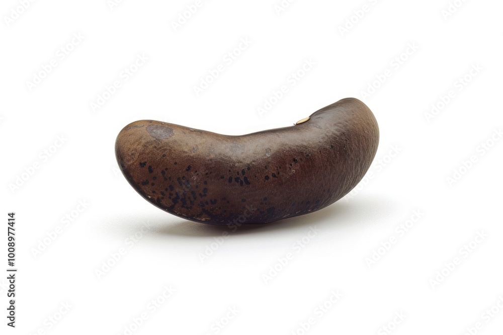 A single banana on a white background A single banana on a white background