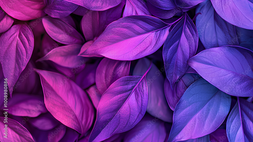 Close up of purple leaves with a purple background Close up of purple leaves with a purple background
